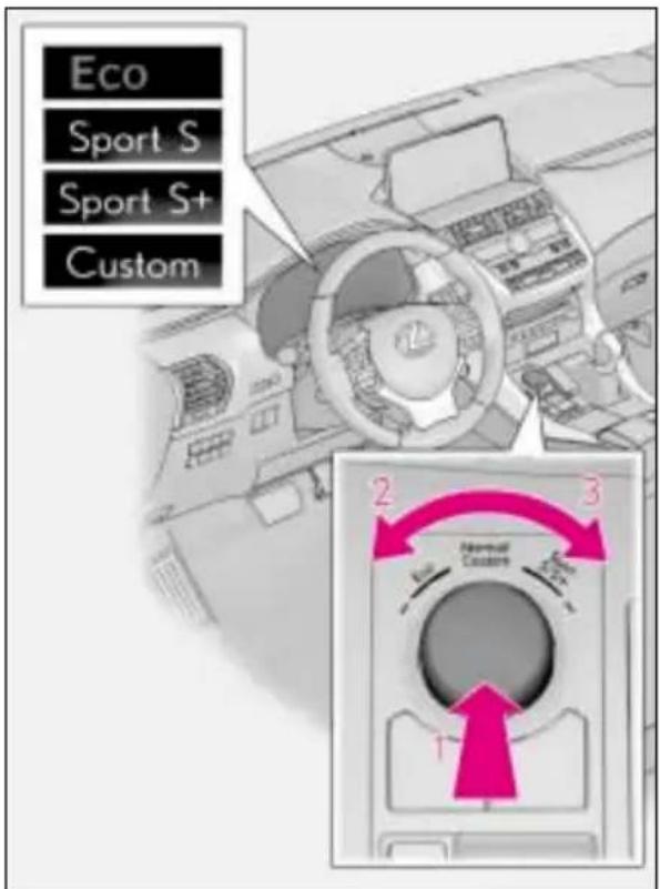 LEXUS NX 300 (2017) - Wybieranie trybu jazdy - 2