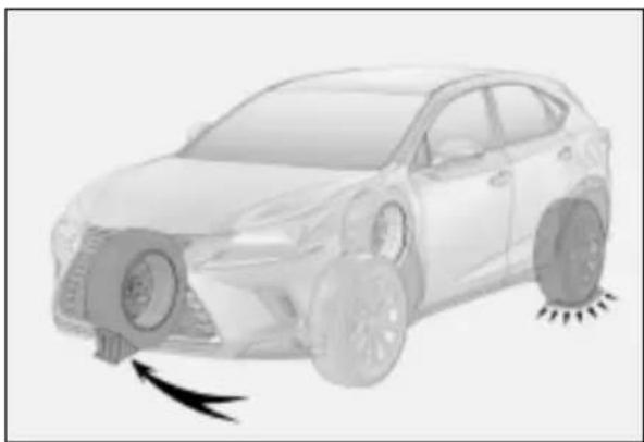 LEXUS NX 300 (2017) - Wymiana koła z przebitą oponą - 1