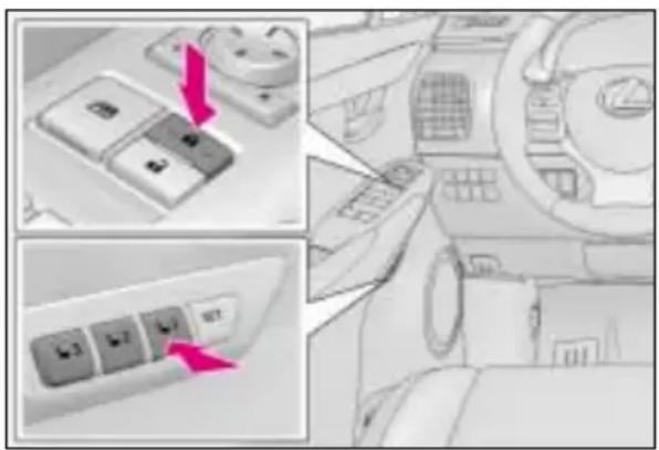 LEXUS NX 300 (2017) - Przypisywanie/kasowanie zapamiętanych ustawień do elektronicznego kluczyka (funkcja wywoływania zapamiętanych ustawień) - 1