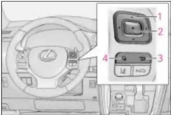LEXUS NX 300 (2017) - Przełączanie wskazań wyświetlacza - 1