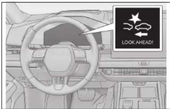 LEXUS ES 350e (2026) - Powiadomieniepozakończeniu wspomaganiapodczaswalnianiaprzed poprzedzającympojazdem - 1