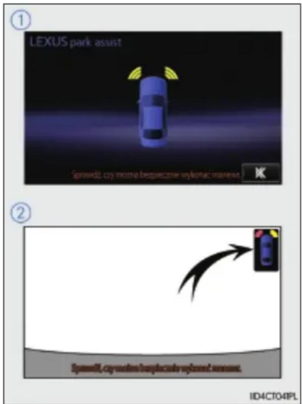① LEXUS park assist Sprawdt cry more bespiezone wylontic manext ② SpeedR, cylinder buplucide RLWNT sensor. ID4CT04PL