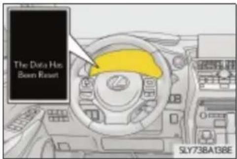 The Data Has Been Reset SLY73BA138E