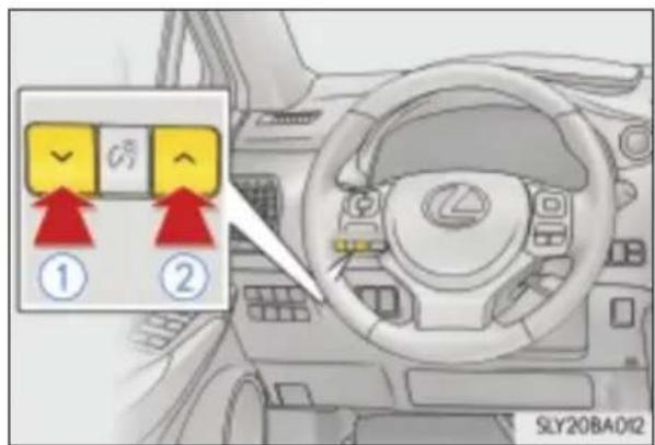 LEXUS NX 200t (2014) - Regulacja intensywności podświetlenia wskaźników - 1