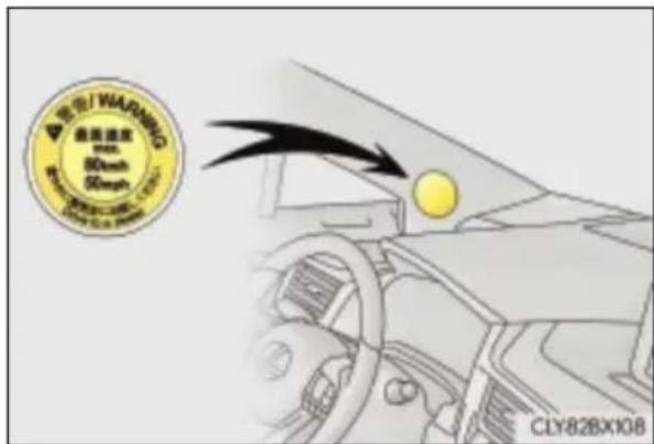警告/WARNING 最高速度 max. 80min 50mph CLY82BX108