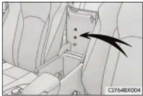 LEXUS RX 350L (2017) - Schowek w środkowej konsoli - 2