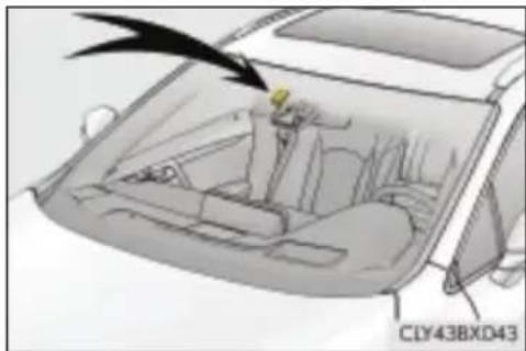 LEXUS RX 350L (2017) - Działanie dźwigni przełącznika wycieraczek - 7