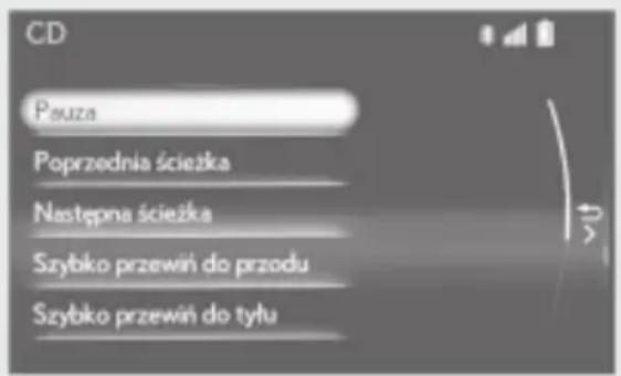 CD Pauza Poprzednia ścieżka Następna ścieżka Szybko przewiń do przodu Szybko przewiń do tyłu