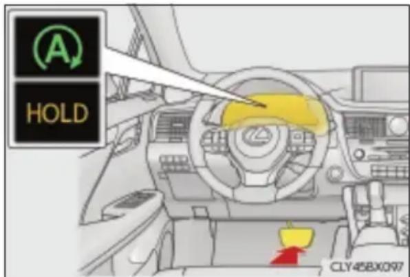 LEXUS RX 350L (2017) - Działanie układu „Stop & Start” - 2