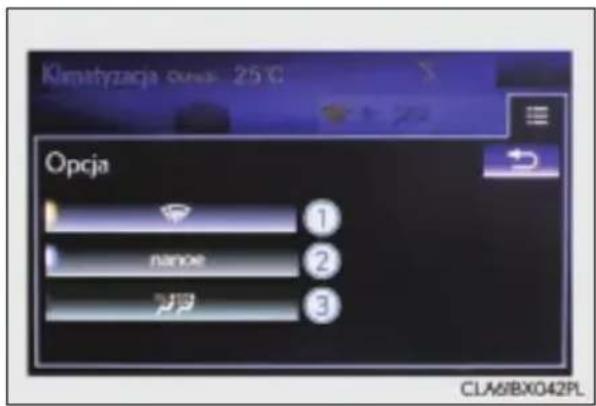 Klimityzacja ossa: 25 °C Opcja nanoe cool CLA6/BX042PL