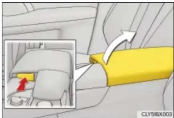 LEXUS RX 350L (2017) - Podłączanie urządzeń zewnętrznych do gniazda USB/AUX - 1