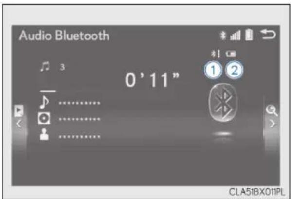 Audio Bluetooth 3 0'11" ① ② CLA51BX011PL
