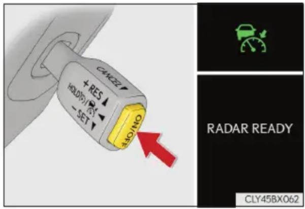 CHANGE +RES HOLD/SET -SET OPEN RADAR READY CLY45BX062