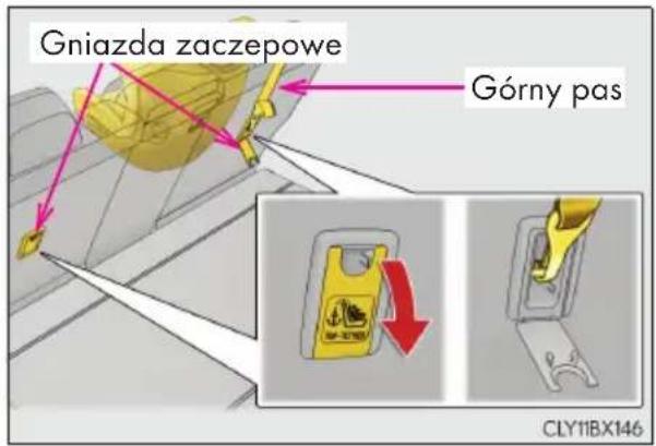 Gniazda zaczepowe Górny pas CLY11BX146