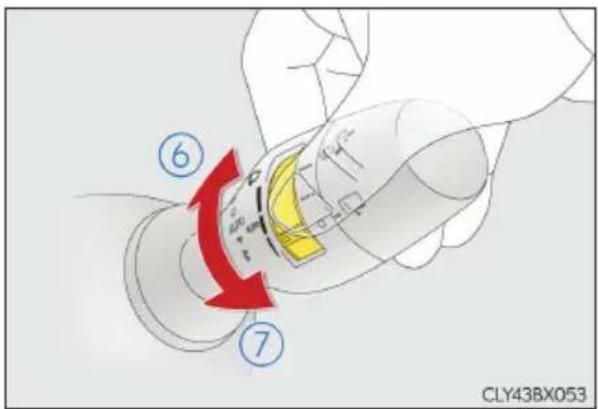 LEXUS RX 200t (2016) - Działanie dźwigni przełącznika wycieraczek - 4