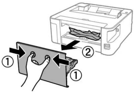 EPSON EcoTank M1170 - Wyjmowanie zablokowanego papieru z Tylną pokrywę - 1