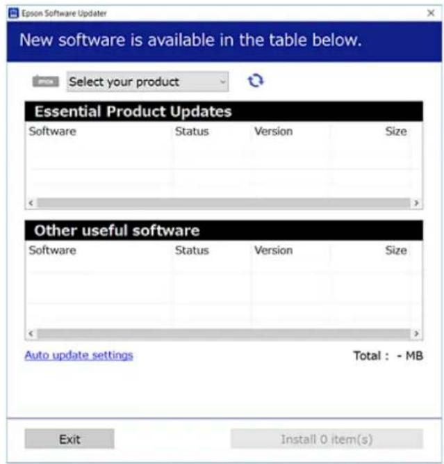 EPSON EcoTank M1170 - Uruchom aplikację EPSON Software Updater. - 1