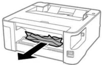 EPSON EcoTank M1170 - Wyjmowanie zablokowanego papieru z Tylną pokrywę - 2
