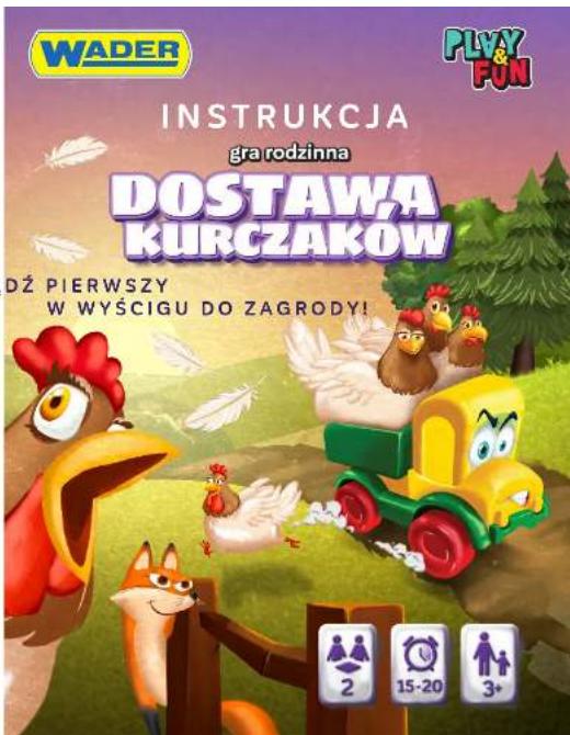 WADER INSTRUKCJA gra rodzinna DOSTAWA KURCZAKÓW DŹ PIERWSZY W WYŚCIGU DO ZAGRODY! PLYAY FUN