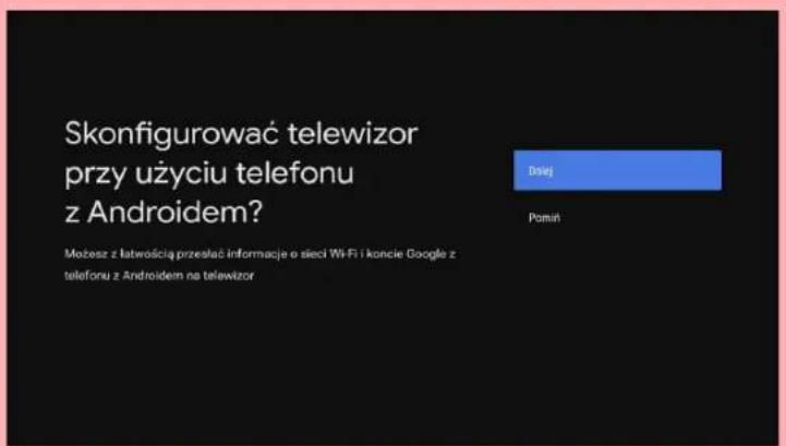 Skonfigurować telewizor przy użyciu telefonu z Androidem? Możesz z łatwością przesłać informacje o sieci Wi-Fi i koncie Google z telefonu z Androidem na telewizor