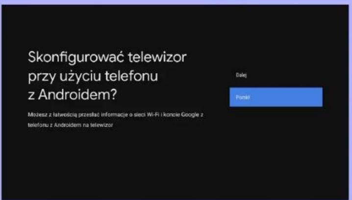 Skonfigurować telewizor przy użyciu telefonu z Androidem? Możesz z latwością przestłać informacje o sieci Wi-Fi i koncie Google z telefonu z Androidem na telewizor