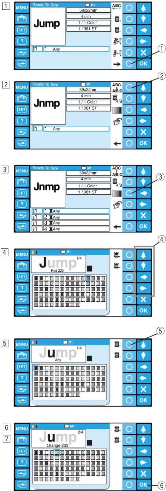 JANOME MB-4 - Monogramy wielokolorowe - 1