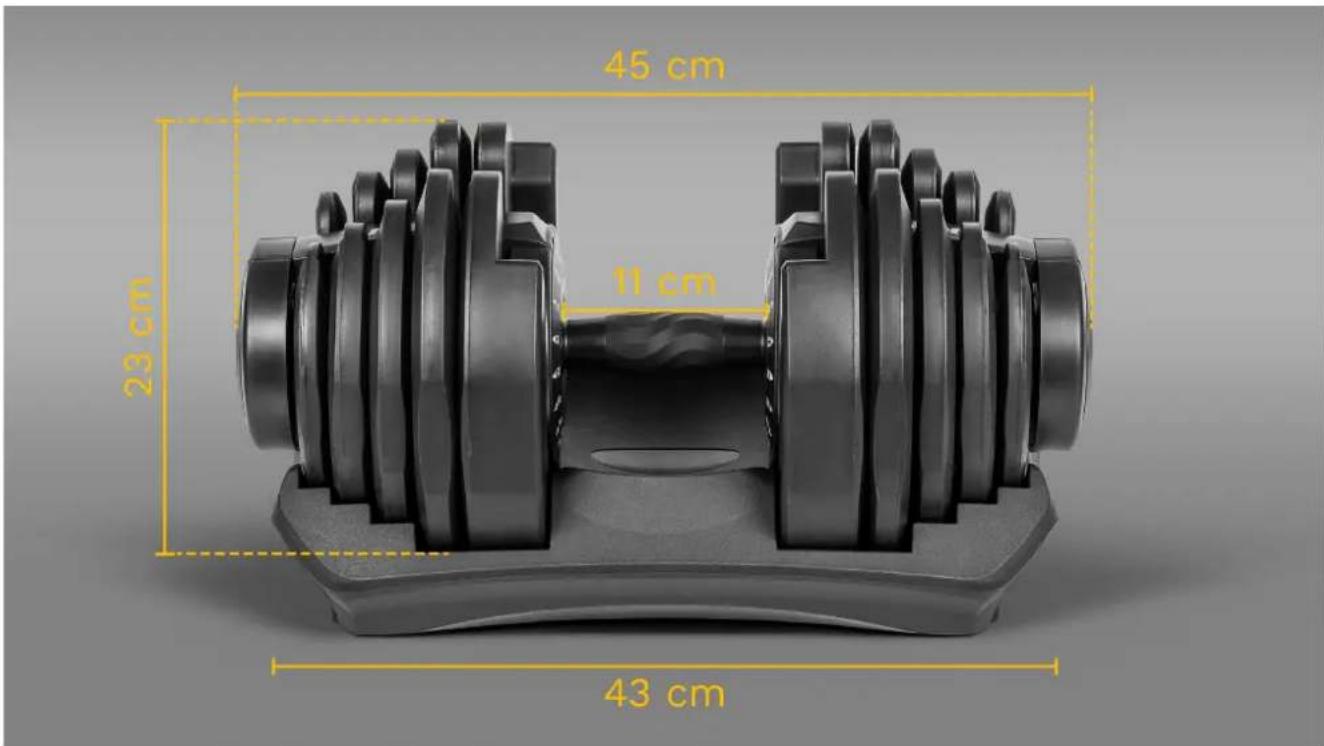 45 cm 23 cm 11 cm 43 cm