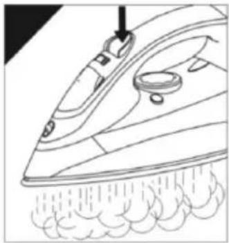 Flama 532FL - Seleccionar vapor extra e vapor quando estiver a passar a ferro na vertical - 1