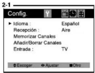 DAEWOO CM19102 - Changing the Language of the On-screen Menus - 2