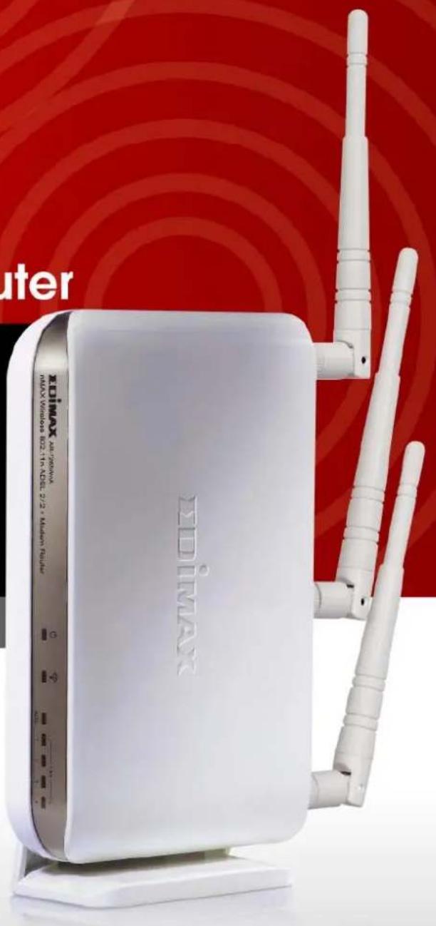 Edimax AR-7265WNB - Wireless 802.11n ADSL2/2+ Modem Router - 1
