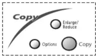 Copy Enlarge/ Reduce Options Copy