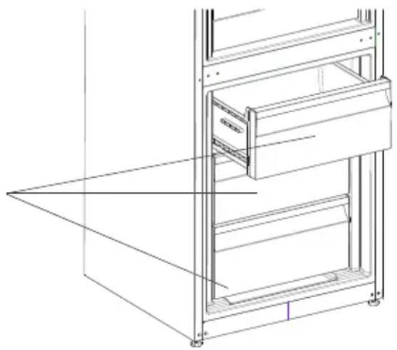 NEW POL NWC1863W - Removing The freezer box; - 1