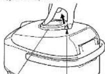 Tiger JKC-R18U - Removing and attaching the Steam cap - 1