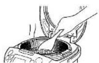 Tiger JKC-R18U - Stir and loosen reheated rice evenly. - 1