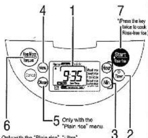 Tiger JKC-R18U - SETTING THE TIMER - 1