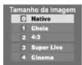 Semp Toshiba 55WL800I3D - Seleccionando o tamanho da imagem - 1