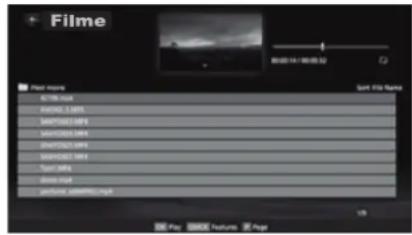Semp Toshiba 55WL800I3D - Visualizando arquivos de filme (em um Servidor DLNA CERTIFIED™ ou dispositivo USB). - 1