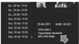 Qui, 28 Abr 10:00 Qui, 28 Abr 10:00 Qui, 29 Abr 10:00 Sex, 29 Abr 10:00 Sex, 29 Abr 10:00 Sab, 30 Abr 10:00 Sab, 30 Abr 10:00 Sab, 30 Abr 10:00 25 Abr 2011 14:30 (01:30) HDD USB 3 Capacidade Restante 88% (912.0GB)