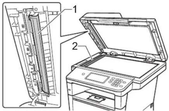 BROTHER MFC-8952DW - Limpando o scanner - 3