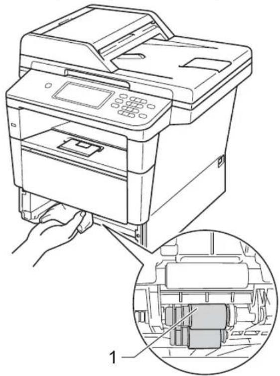 BROTHER MFC-8952DW - Limpando os rolos de tração de de papel - 3