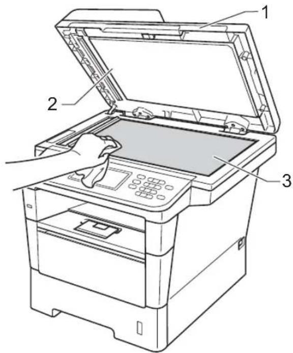 BROTHER MFC-8952DW - Limpando o scanner - 2
