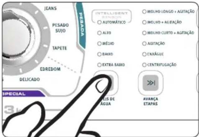 ELECTROLUX LTA13 - Instruções para alterar a quantidade de Sabão Líquido - 3