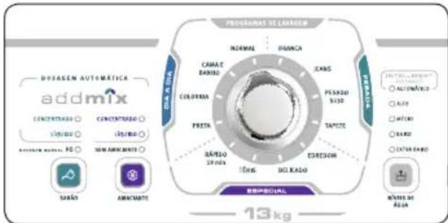 ELECTROLUX LTA13 - Instruções para alterar a quantidade de Amaciante - 4