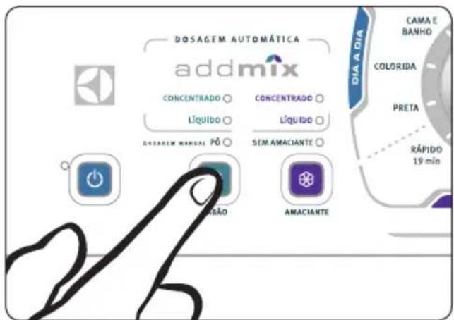 ELECTROLUX LTA13 - Instruções para alterar a quantidade de Sabão Líquido - 2