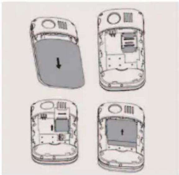 AEG S200 - Instalar o cartão SIM e a bateria - 1