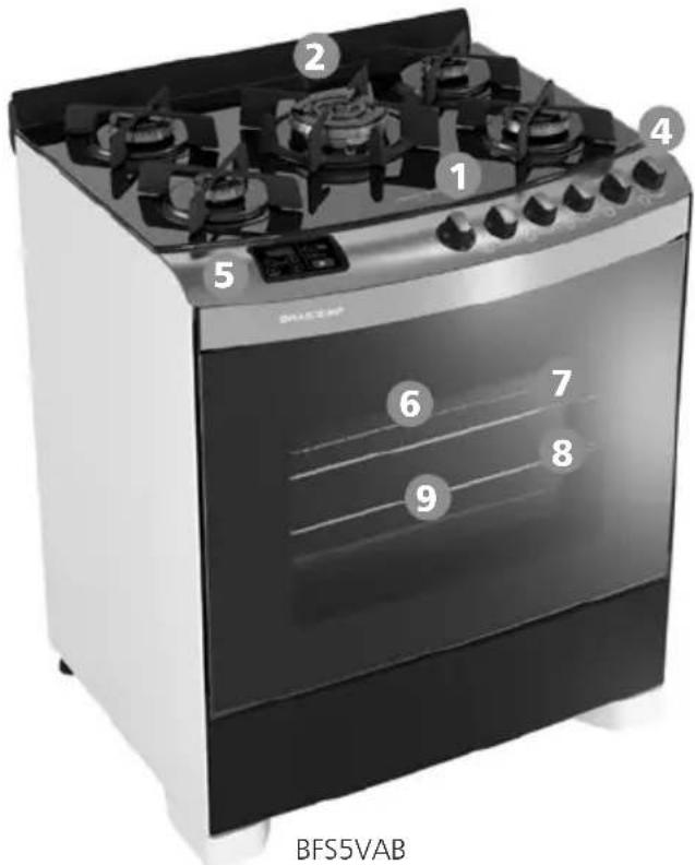Brastemp BFD4VAR - Ative! Forno Simples 4 e 5 bocas - 2