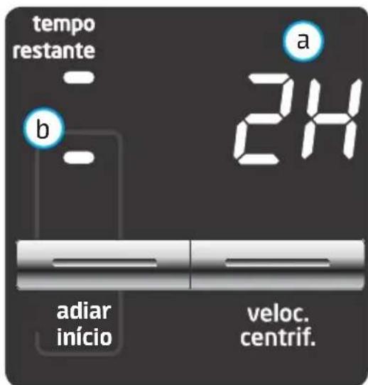 MIDEA Acqua Prata - Botão da função Adiar início - 1