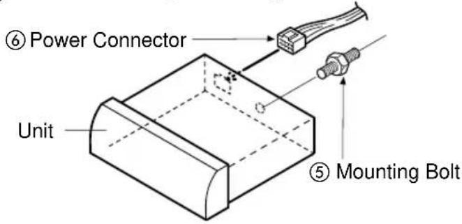 ⑥ Power Connector Unit ⑤ Mounting Bolt