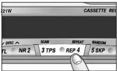 21W CASSETTE REC DISC ▲ SCAN REPEAT RANDOM TL ● NR 2 3 TPS ● REP 4 5 SKP ●