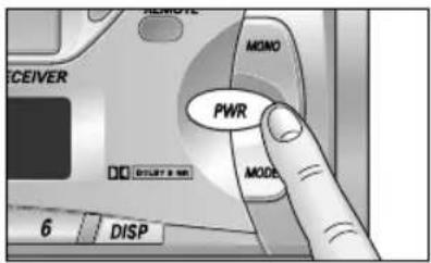 REMOTE PWER MONO MODE PWR MODE 6 DISP
